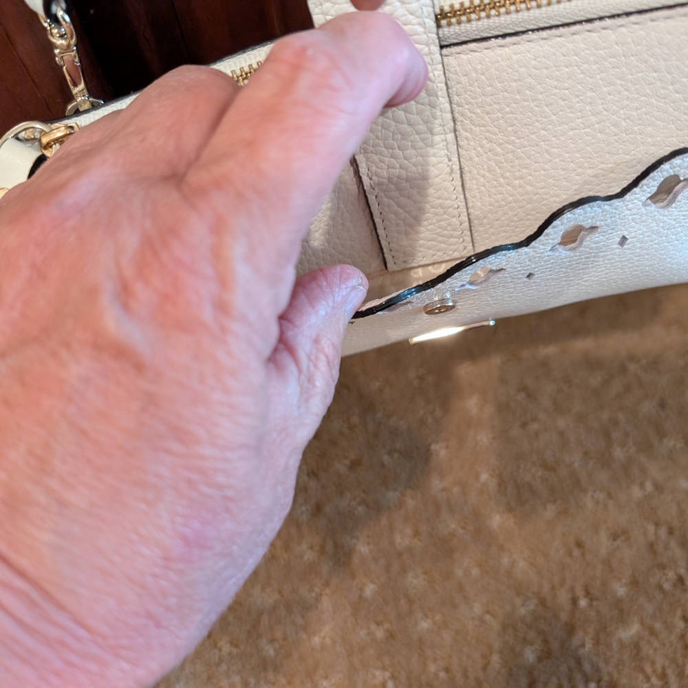 Kate Spade White Leather Crossbody Organizer Wallet Purse - Picture 8 of 8